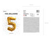 Picture of FOIL BALLOON NUMBER 5 GOLD 34 INCH